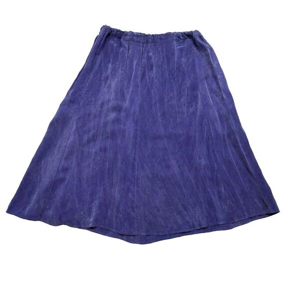 Ladies Vintage Purple Silk/Silk Blend Maxi Skirt‎ Size Medium - Picture 1 of 9